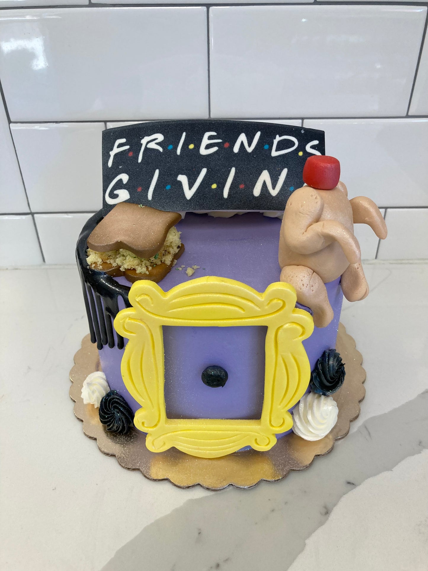 Friendsgiving cake