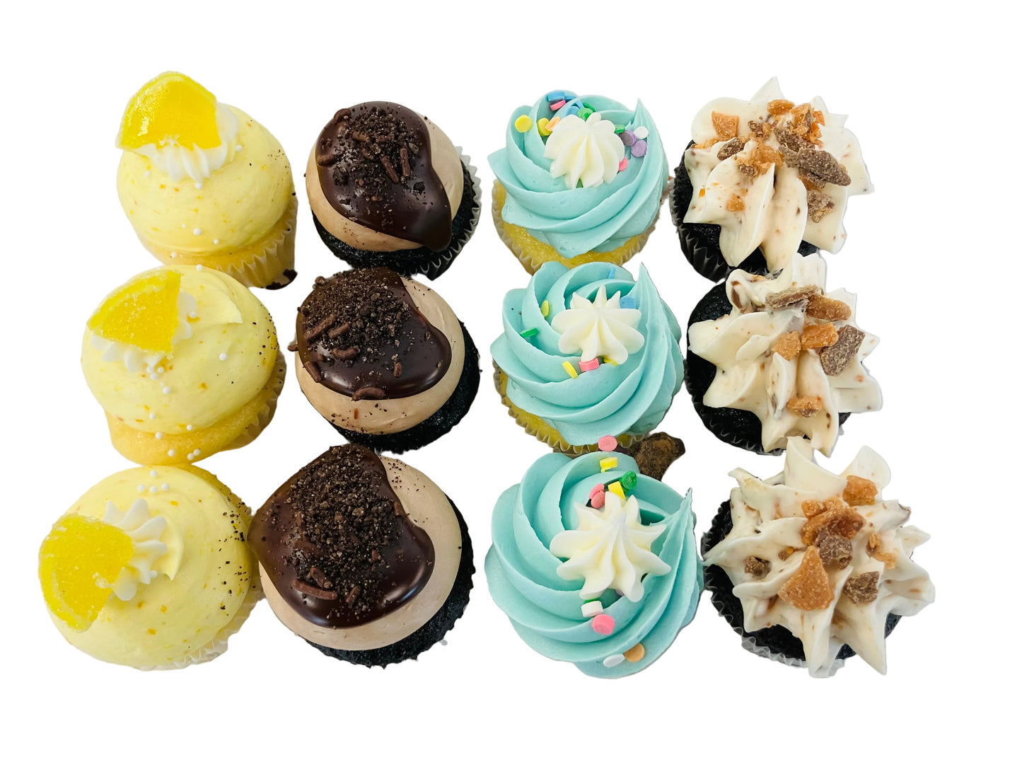 One Dozen Mini Gourmet cupcakes