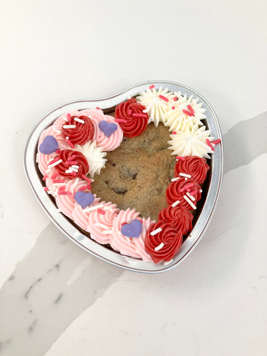 Heart Shaped Cookie Cake for Two