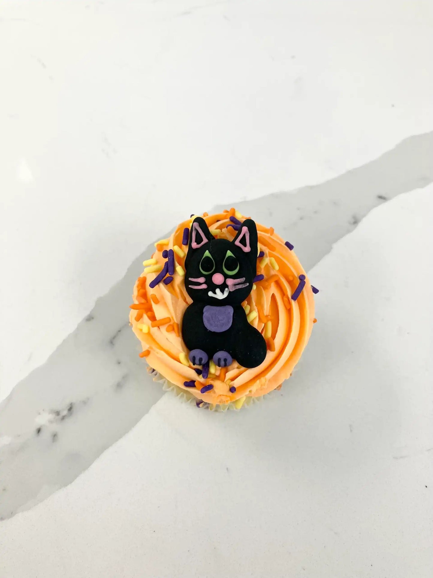 Spooky Confetti Cupcake