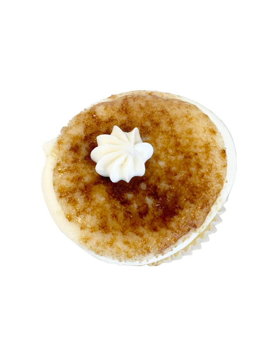 Vanilla Bean Creme Brulee cupcake