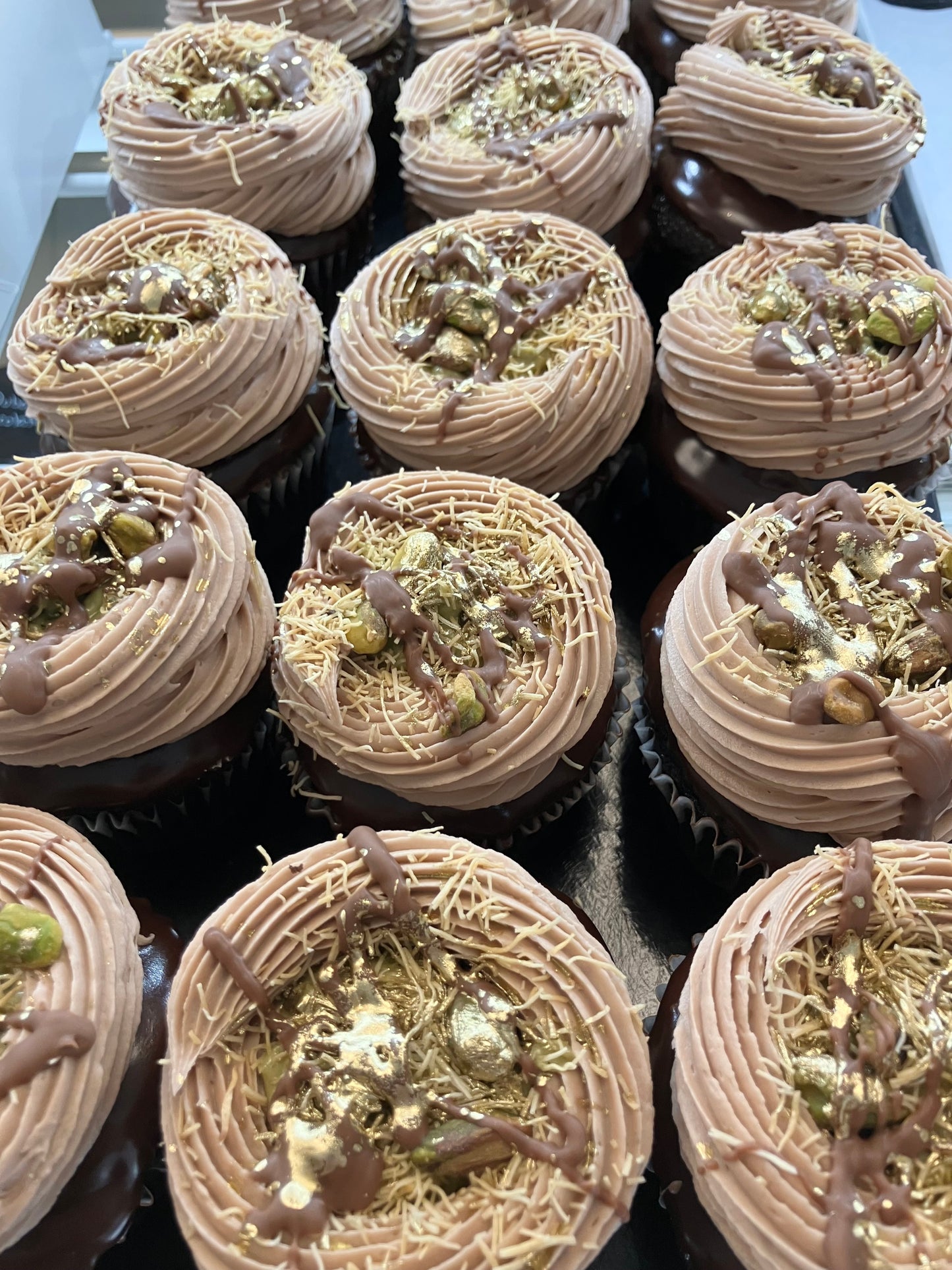 Dubai Chocolate cupcake