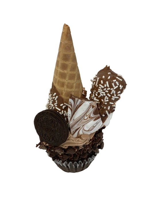 Jumbo Death by chocolate cupcake