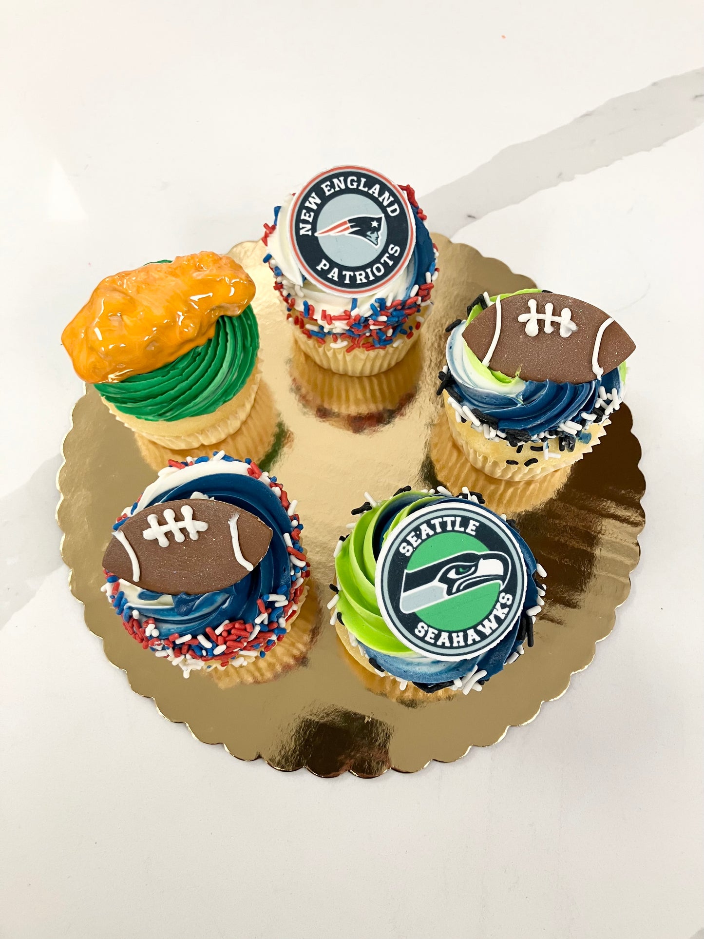 12 Pack Superbowl Cupcakes